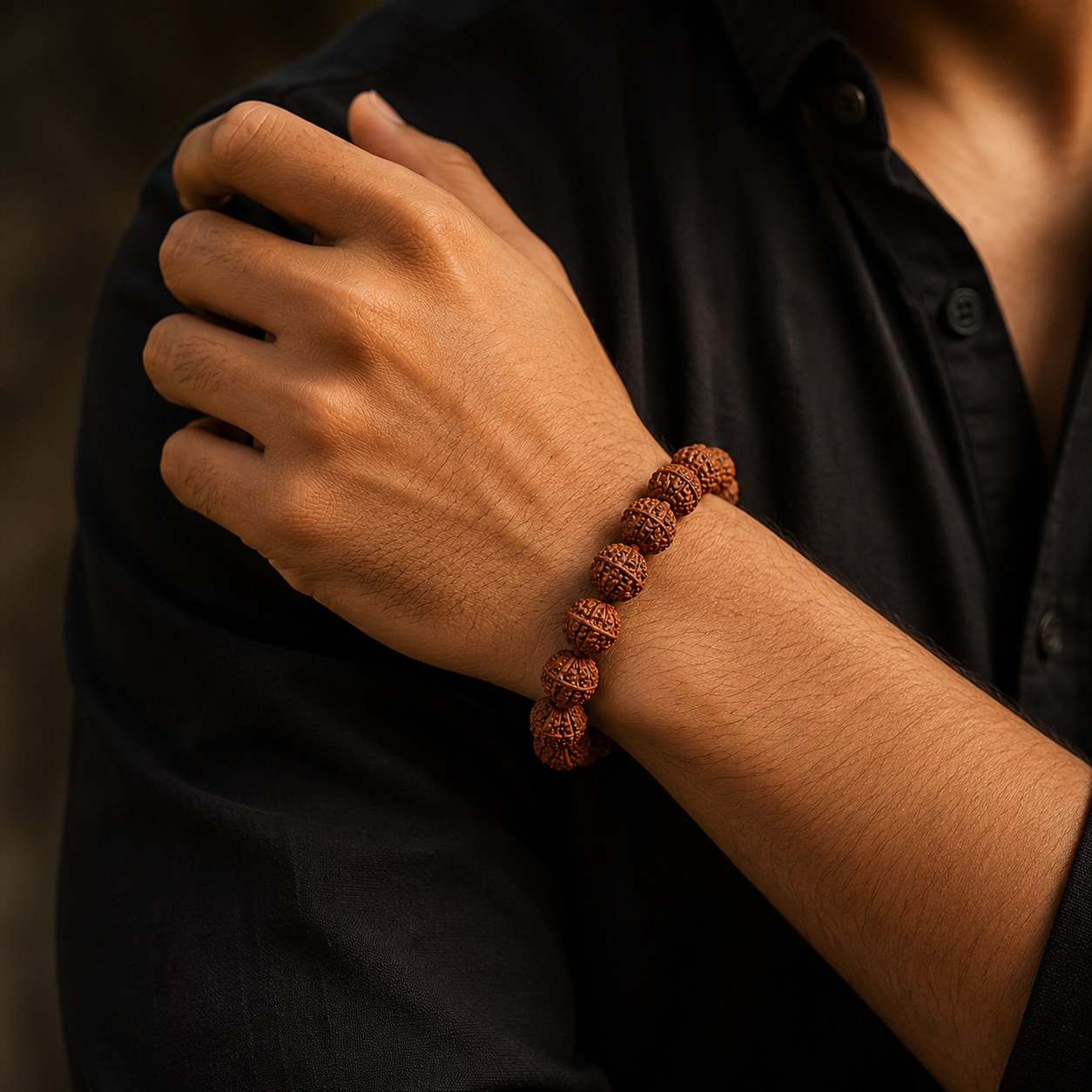 Original Panchmukhi Rudraksha Bracelet for Peace & Protection