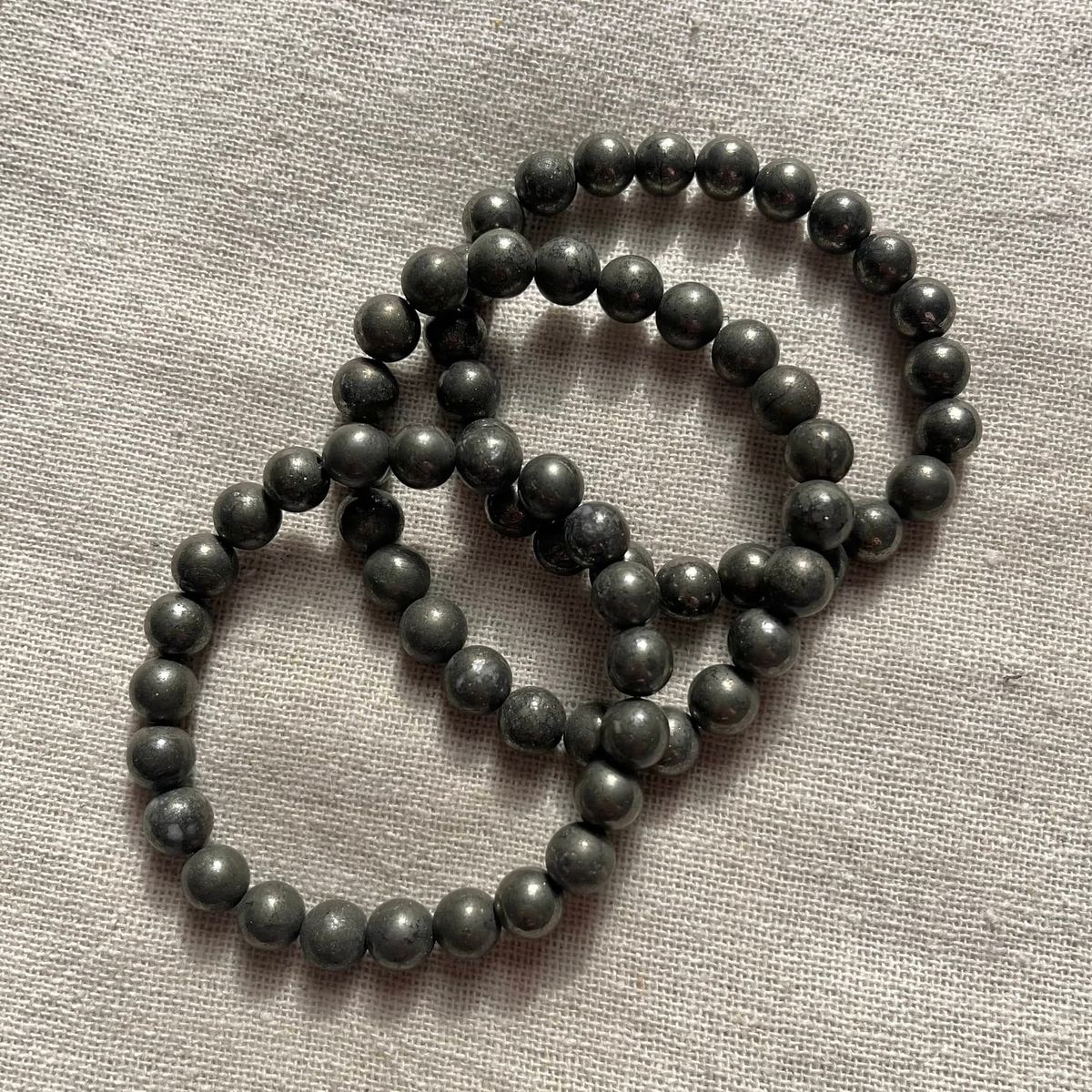 Raw Pyrite Bracelet | Natural Pyrite Crystal Bracelet
