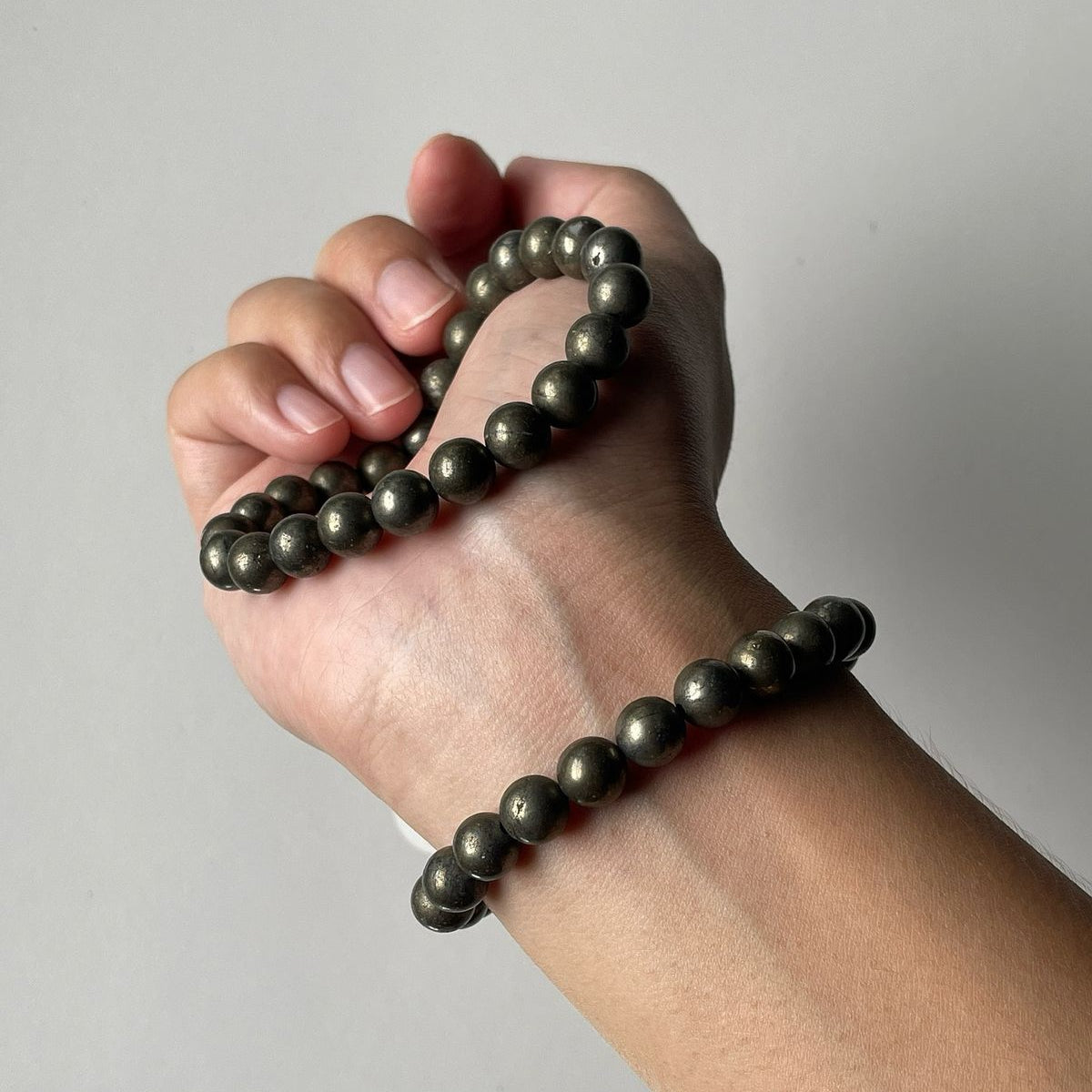 Raw Pyrite Bracelet | Natural Pyrite Crystal Bracelet