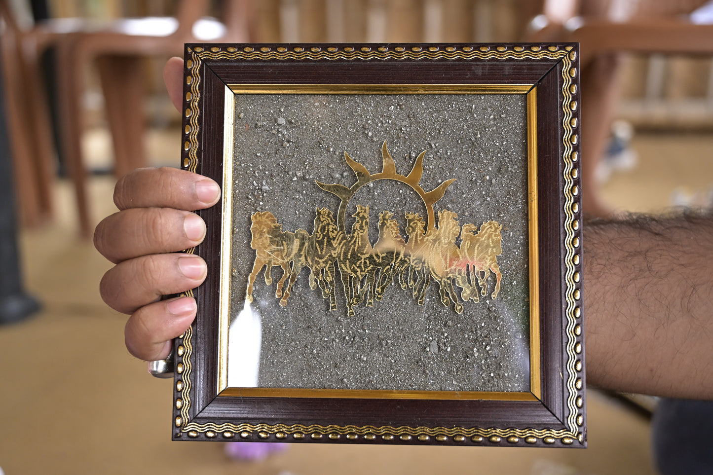 Pyrite Frame for Wealth, Success & Protection