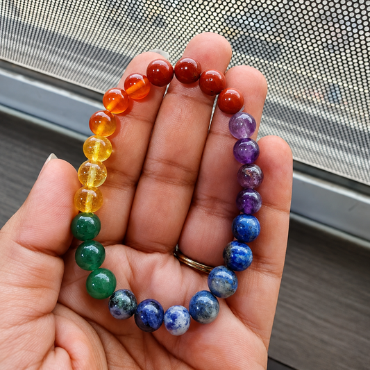 7 Chakra Bracelet | Natural Crystal Chakra Balance Bracelet